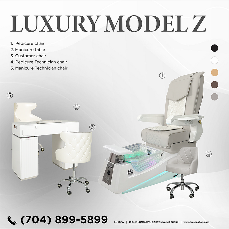 5 pcs LUX Model Z Pedicure chair PACKAGE DEAL