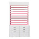 LUX M2 Double Side Access Polish & Powder Rack with Drawers