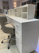 lux spa reception front desk luxury with LED